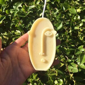 Handmade Face candle- Beige Candle